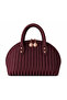 Women's Strap Hand and Shoulder Bag 3 Sizes Burgundy - 2
