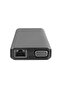 Hytech HY-USBC32 4K-2K Ultra HD رمادي معدني 5x USB2.0-USB3.0 100M RJ45 PD، بيانات Type-C، ö - 2