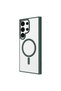 Galaxy S24 Ultra Case Magsafe Transparent Back Face Camera Raised Silicone - 6