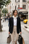 Pearl Detailed Magnetic Scarf, Satin Scarf, Polka Dot Scarf - 5