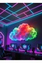 مجموعة واحدة من أضواء السحاب LED متزامنة مع الموسيقى RGB من البلاستيك PVC مع جهاز تحكم عن بعد USB وتطبيق لتزيين غرفة الألعاب - 5