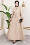Bade Gathered Dress Beige
