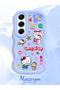 Tecno Camon 40 Pro 5g Compatible Case Camera Protector Blue Silicone Couple Phone Case Kitty Pattern - 2