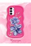 Samsung Galaxy A04S Compatible Case Camera Protector Red Silicone Couple Phone Case Floral Pattern - 2