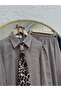 Payman Leopard Scarf and Six-Ruffle Skirt Set-Na3439 Milk Coffee - 2
