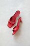 Jordy Women's Heeled Leather Sandals Red