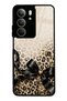 Realme C75 Golden Leopard Bow Design Glossy Phone Case