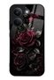 Xiaomi Poco X8 Pro Obsidian Burgundy Roses Design Glossy Phone Case
