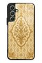 Samsung A54 Ivory Glossy Phone Case with Ottoman Gold Design