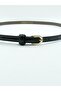 Elegantly Designed Thin 1 cm Women's Belt with Minimal Buckle, Compatible with Trousers, Jackets, Dresses, and Shirts - 4
