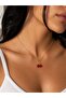 Women's Zircon Stone Tarnish-Resistant Chain Cherry Necklace - 2