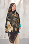 Summer Garden Series Patterned Cotton Soft Shawl Women's Colorful Shawl - 3