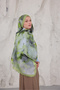 Summer Garden Series Patterned Cotton Soft Shawl Women's Colorful Shawl - 7