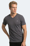 Rivaldo t Men's V-Neck Dark Gray T-Shirt - 6