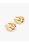 Hoop Earrings Steel Twist - 2