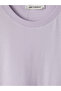 Lcwaikiki Basic Lilac Crew Neck Women's T-Shirt - 2