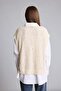 Crew Neck Openwork Knitwear Sand Beige Sweater F3296Ax26Au - 6