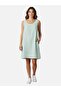 Women's Muslin Linen Sleeveless Above-Knee Dress with Side Pockets Comfortable Fit