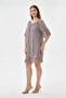 Mink Italian Elastic Madonna Collar Lace Laced Lined Short Dress 38 - 44 Size - 4