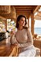 Summer Thin Knit Long Sleeve Knitwear Crop Blouse - 3
