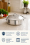 Steel Pot Karnıyarık 26X9 cm 4.3 Lt. Stainless Steel - 3