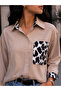Women's Leopard Detail Long Sleeve Shirt - 2