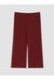 Alita City Wide Leg Women's Ribbed Capri Pajama Bottoms with a Difference in Color - 5