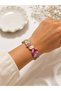 Mineli Asymmetric Heart Shaped Multi Color Elastic Bohemian Style Summer Trend Tarnish Resistant Steel Women's Bracelet - 3