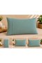 2-Piece Pillowcase with Cover 50X70 cm Cotton Textured Soft Fabric Pillowcase Envelope Model Without Zipper
