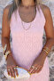 Powder Lace Halter Neck Dress - 4