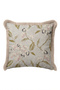 Floral Design Spring Fringed Pillowcase-Botanical Country Beige Powder Mink Tassel Throw Pillow Cover - 2