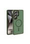 Galaxy S25 Ultra Case Magsafe Supported Camera Raised Silicone Matte Anti-Fingerprint Znth - 3