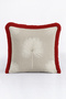 Elegant Fringed Pillowcase with Palm Leaf Pattern - Burgundy Red Tassel Throw Pillow Cover - 45X45Cm - 6