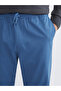 Blue Basic Men's Sweatpants - 3