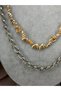 Women's Seashell Necklace Silver Color Chain Layered Multiple Necklaces Bohemian Summer Neck Pendant - 2