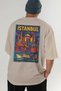 Istanbul Turkey Beige Oversize Country City Back Printed Unisex T-Shirt 100% Cotton Premium - 6