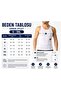مجموعة من 6 قمصان داخلية بيضاء أساسية للرجال مصنوعة من القطن بنسبة 100% وذات أشرطة عريضة - 4