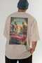 Miami Beach Beige Oversize Country City Back Printed Unisex T-Shirt 100% Cotton Premium - 6