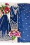 Blue Vicitra Silk Embroidered Sharara Set with Dupatta - HRT7872 | Blue-Size-L-40-Inches - 4