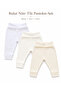 3-Piece Baby Boy Pants Set with Lycra Ribbed Elastic Waist and Cuffed Legs