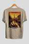 Amsterdam Netherlands 3 Beige Oversize Country City Back Printed Unisex T-Shirt 100% Cotton Premium