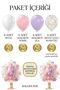 Girl's Birthday Baby Shower White Macaron Pink Lilac Gold Confetti 20-Piece 11 Inch Balloon Set - 4