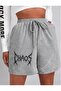 Unisex Oversize Relaxed Fit High Waist Special Design Printed Summer Shorts