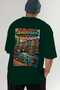 Amsterdam Netherlands Green Oversize Country City Back Printed Unisex T-Shirt 100% Cotton Premium - 7