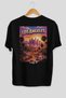 Los Angeles Black Oversize Country City Back Printed Unisex T-Shirt 100% Cotton Premium