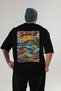 Sydney Australia 2 Black Oversize Country City Back Printed Unisex T-Shirt 100% Cotton Premium - 2