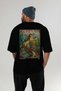 Great Wall of China Black Oversize Country City Back Printed Unisex T-Shirt 100% Cotton Premium - 5