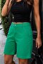 Women's High Waist Bermuda Shorts Relaxed Fit Above Knee Summer Shorts - 5