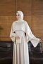 Naz Shawl Gift Satin Dress - 4
