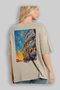 Colosseum Italy 4 Beige Oversize Country City Back Printed Unisex T-Shirt 100% Cotton Premium - 3